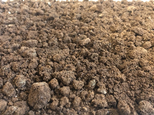 Bröckeliges Kaffeepulver.