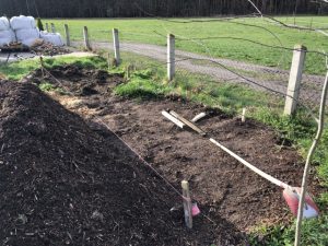 Löcher für Pfosten